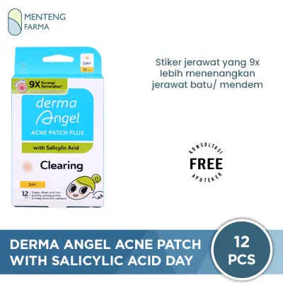 Derma Angel Acne Patch Plus with Salicylic Acid Day 12 - Plester Jerawat