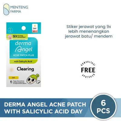Derma Angel Acne Patch Plus with Salicylic Acid Day 6 - Plester Jerawat