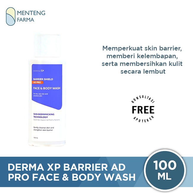 Derma XP Barrier AD Pro Face & Body Wash 100ml
