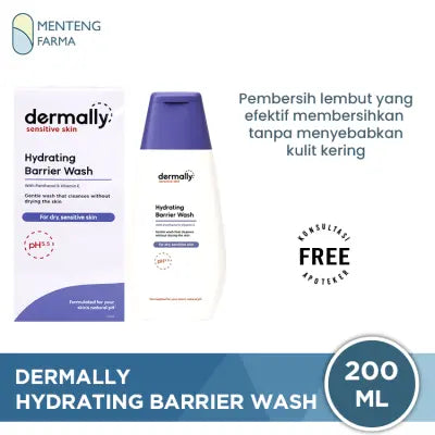 Dermally Hydrating Barrier Wash 200 ML - Pembersih pH 5.5 untuk Kulit Kering dan Eksim