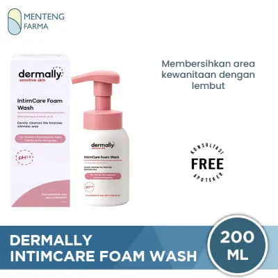 Dermally IntimCare Foam Wash 200 ML - Pembersih Kewanitaan pH 3.8