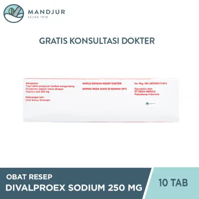 Divalproex Sodium 250 mg 10 Tablet