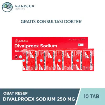 Divalproex Sodium 250 mg 10 Tablet