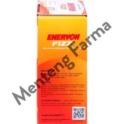 Enervon Fizz 8 Tab - Suplemen Kesehatan dengan Vitamin C dan B Complex, D3 plus Zinc