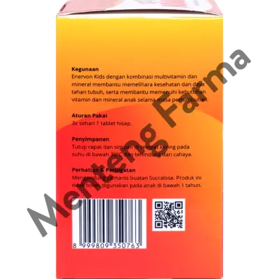 Enervon Kids 21 Tab - Multivitamin Suplemen Kesehatan-Vitamin C, A, B Complex, D3 plus Zinc