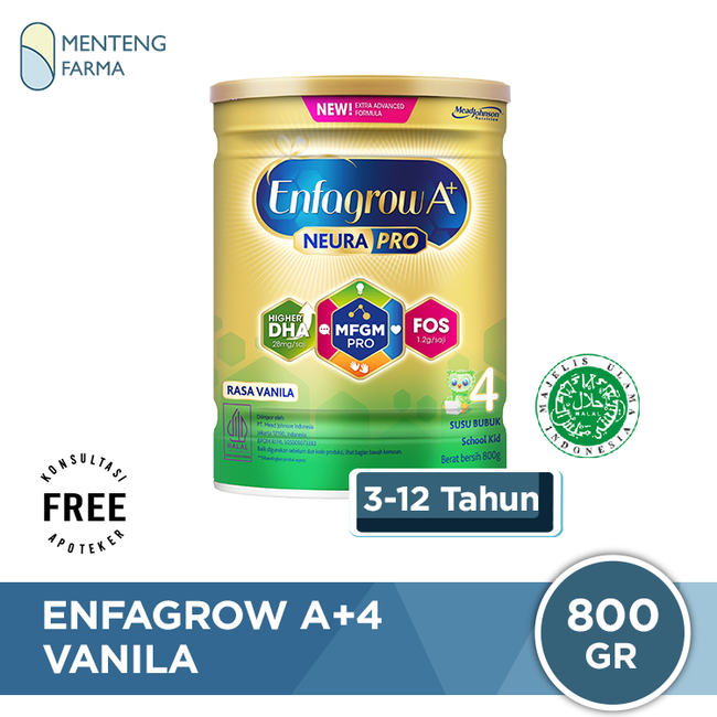 Enfagrow A+4 Vanila - Susu Pertumbuhan Anak 3+ Tahun 800 gram