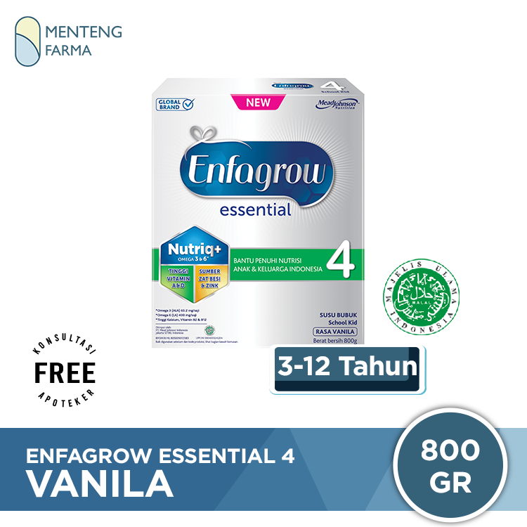 Enfagrow Essential 4 Vanila 800 Gram