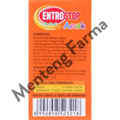 Entrostop Herbal Anak Sachet 10 mL - Sirup Mencret Diare Anak