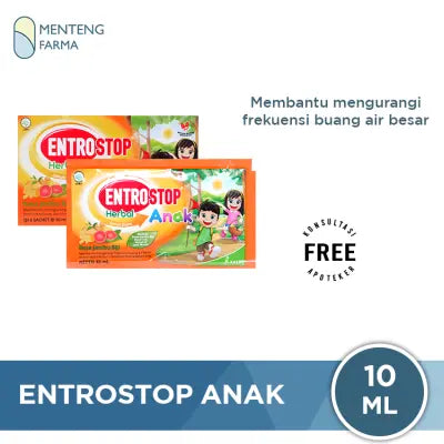 Entrostop Herbal Anak Sachet 10 mL - Sirup Mencret Diare Anak