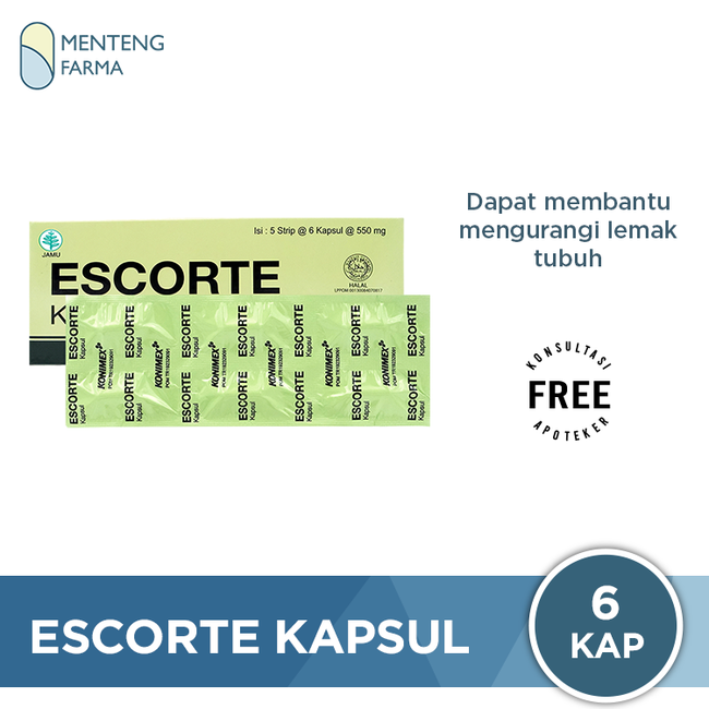 Escorte 6 Kapsul - Mengurangi Lemak Tubuh