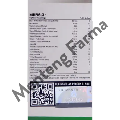 Momsy Folasy 30 Kapsul - Nutrisi Esensial untuk Ibu Hamil