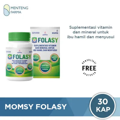 Momsy Folasy 30 Kapsul - Nutrisi Esensial untuk Ibu Hamil