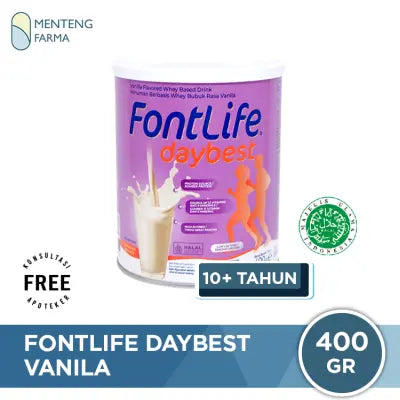 FontLife Daybest Rasa Vanila 400 Gr - Susu Khusus Penderita Diabetes