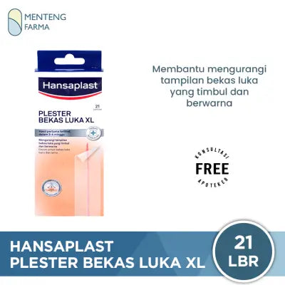 Hansaplast Plester Bekas Luka XL isi 21 Lembar - Menghilangkan Bekas Luka & Keloid