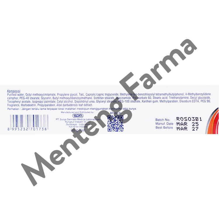 Heliatech Sunscreen Spf 45+ PA++ 30 Gr - Tabir Surya Pelindung Kulit dari sinar UV