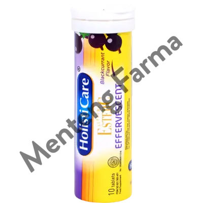 Holisticare Ester C Effervescent Blackcurrant 10 Tablet - Suplemen Vitamin C
