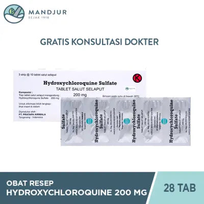 Hydroxychloroquine Sulfate 200 mg 10 Tablet