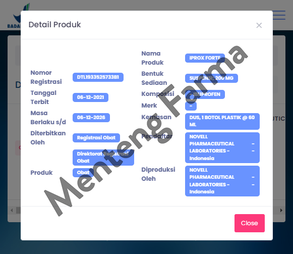 Iprox Forte Suspensi 60 mL - Penurun Demam Anak