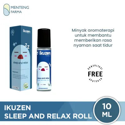 Ikuzen Sleep and Relax Essential Oil Roll 10 ML -  Untuk Istirahat Malam yang Berkualitas