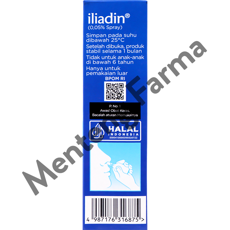 Iliadin Nasal Spray 10 mL - Obat Semprot Hidung Tersumbat