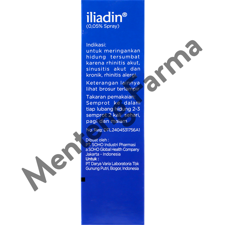Iliadin Nasal Spray 10 mL - Obat Semprot Hidung Tersumbat