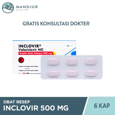 Inclovir 500 mg 6 Kaplet