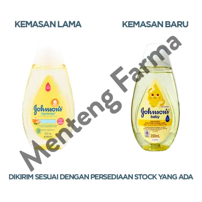 Johnson's Baby Top To Toe Hair & Body Baby Bath 200 mL - Melembabkan Kulit Bayi