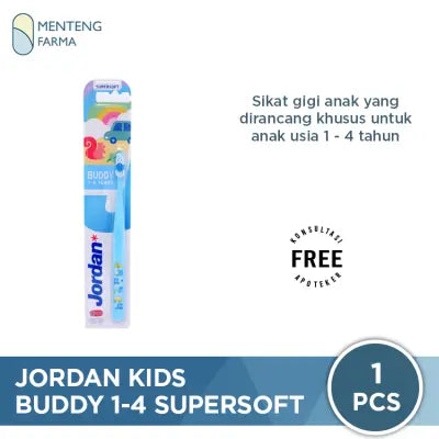 Jordan Oral Care Kids Buddy Supersoft (1-4 Years) - Sikat Gigi Anak