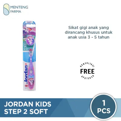 Jordan Oral Care Kids Step 2 Soft (3-5 Years) - Sikat Gigi Anak
