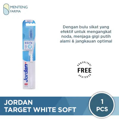 Jordan Oral Care Target White Soft - Sikat Gigi Dewasa