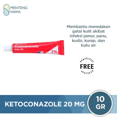 Ketoconazole OGB Dexa 2% Krim 10 Gram - Pereda Gatal Kulit Infeksi Jamur