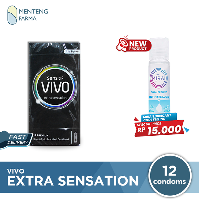 Kondom Vivo Extra Sensation Isi 12