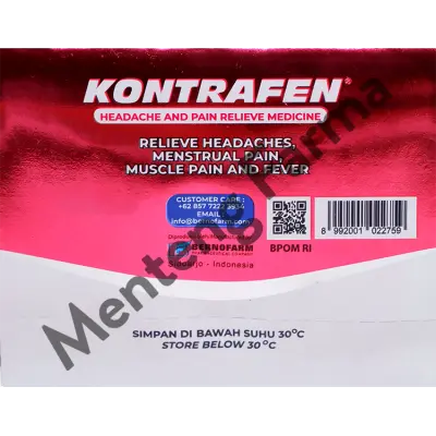 Kontrafen 4 Kaplet - Meringankan Sakit Kepala dan Pereda Nyeri