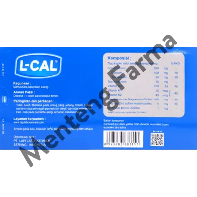 L-Cal 6 Kaplet - Suplemen Kesahatan Tulang