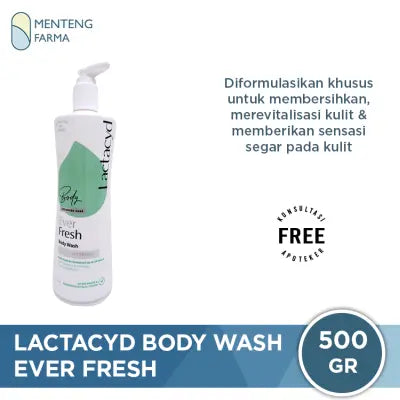 Lactacyd Body Wash Ever Fresh 500 gr - Sabun Mandi Cair 500ml untuk Kulit Wangi Segar hingga 24 jam