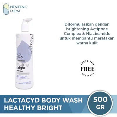 Lactacyd Body Wash Healthy Bright 500 gr - Sabun Mandi Cair 500ml untuk Membersihkan dan Mencerahkan Kulit