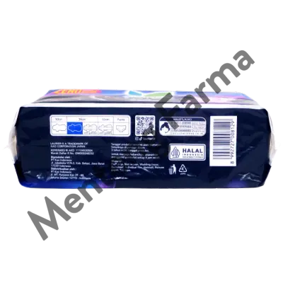 Laurier Relax Night Wing 35cm 18 Pads - Pembalut Malam Wings 35 Cm