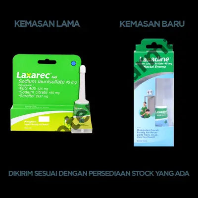 Laxadine Rectal Enema 5 mL - Krim Gel Pencahar, Sembelit, Konstipasi, Sulit BAB