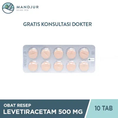 Levetiracetam 500 Mg 10 Tablet