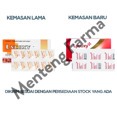 Lycoxy Strip 6 Kaplet - Suplemen Antioksidan Penangkal Radikal Bebas