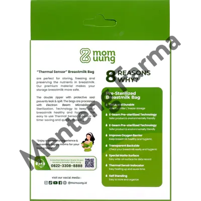 Mom Uung Asi Bag 100 mL 30 Pcs - Kantong Penyimpanan ASI