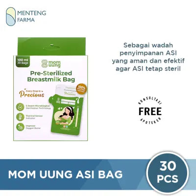 Mom Uung Asi Bag 100 mL 30 Pcs - Kantong Penyimpanan ASI
