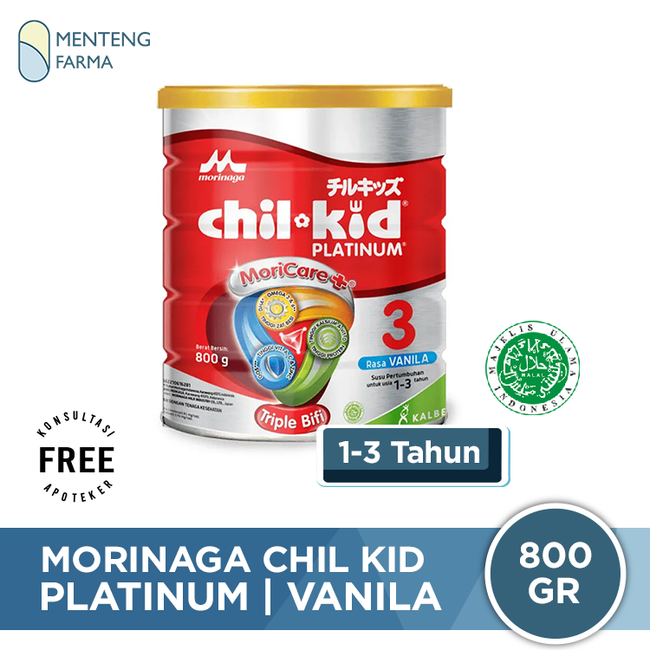 Morinaga Chil Kid Platinum Vanila 800 Gr - Susu Pertumbuhan Anak 1-3 Tahun