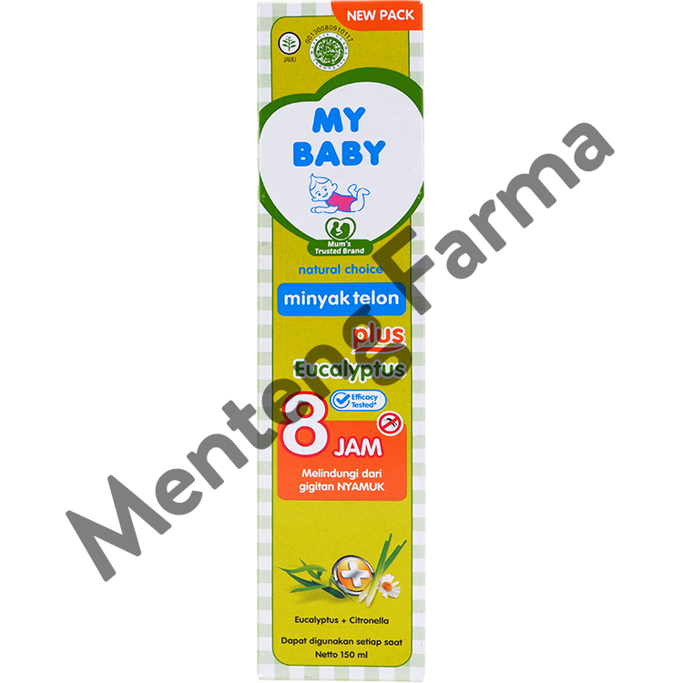 My Baby Minyak Telon Plus 150 ml - Anti Nyamuk, Pereda Perut Kembung - Menteng Farma