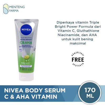 Nivea C&AHA Vitamin Body Serum 170ml - Mengangkat Sel Kulit Mati dengan Lembut