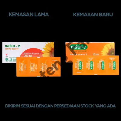 Natur E Natural Vitamin E 300 IU Isi 16 Kapsul