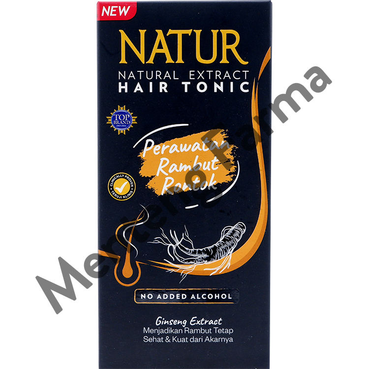 Natur Hair Tonic Ginseng Extract 90 ML - Vitamin Rambut Rontok - Menteng Farma