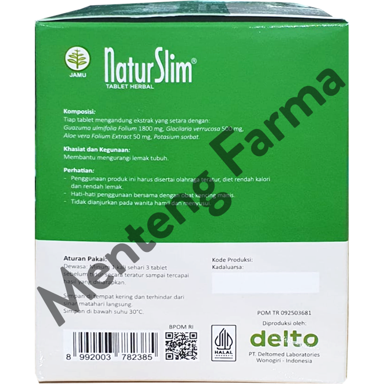 Natur Slim 30 Tablet - Mengurangi Lemak Tubuh