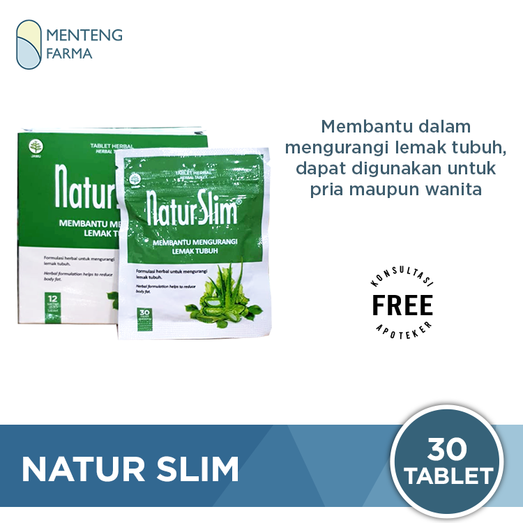 Natur Slim 30 Tablet - Mengurangi Lemak Tubuh