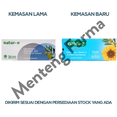 Natur E White Isi 16 Kapsul - Suplemen Kesehatan Kulit